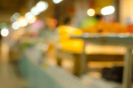 Abstract blurred market  for backgroundの写真素材