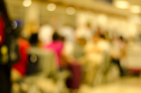 Abstract blurred airport terminal for background