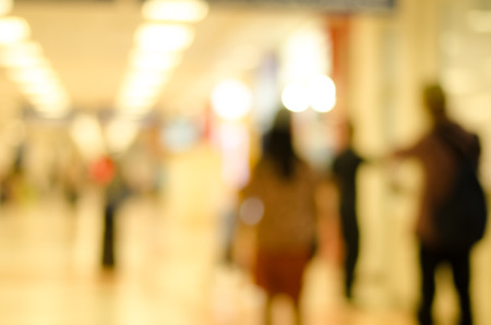 Abstract blurred airport terminal for backgroundの写真素材