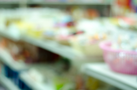 Image of blurred store for backgroundの写真素材