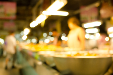 Burred market for backgroundの写真素材