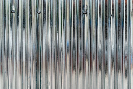 Metal corrugated sheet texture backgroundの写真素材