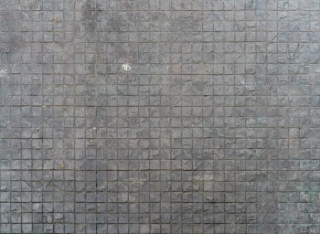 Gray concrete floor grid pattern textureの写真素材
