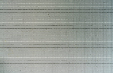 Aged white mosaic tiles patternの写真素材