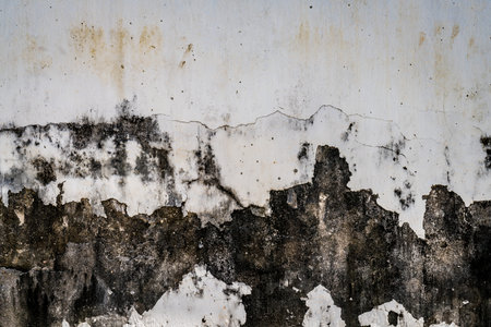Old white concrete floor texture with cracked