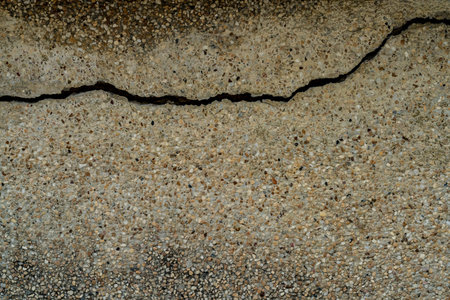 Brown Gravel concrete texture with cracked