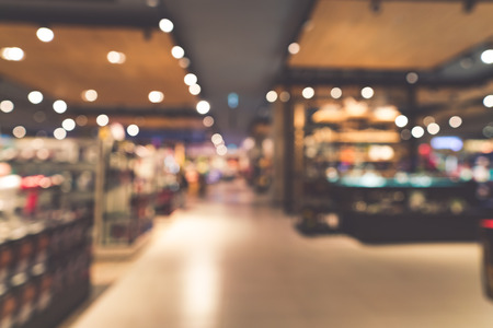 Image of blurred shopping mall store for background useの写真素材