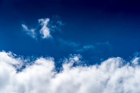 White cloud with blue skyの写真素材