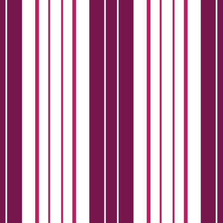 Vector Simple Red Stripe on White seamless pattern background. Thick Maroon stripe with deep crimson red pinstripes. For stationary, packaging, decor and more.のイラスト素材
