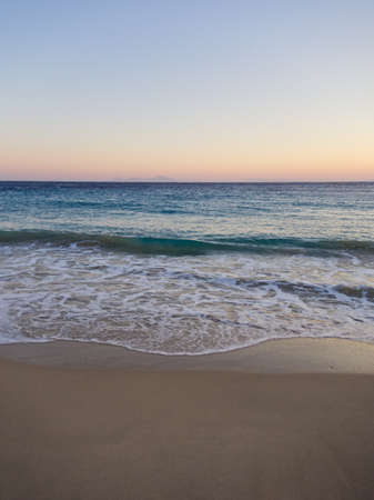Beautiful mediterranean sea view during sunsetの写真素材