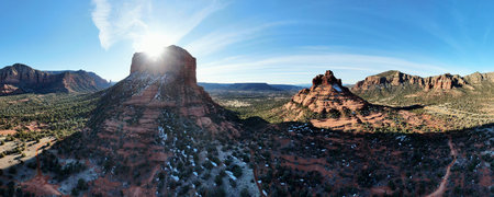 The incredible Red Rocks of Sedona, Arizona, on a crisp February morning.