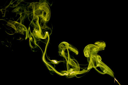 Smoke from an incense stick.の写真素材
