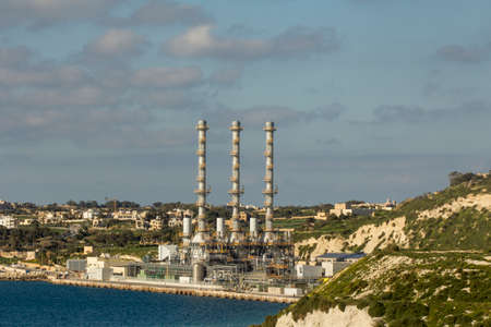 Delimara Power Station, Marsaxlokk, Maltaの写真素材