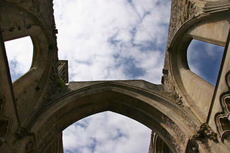 Abbey Ruins - Glastonburyの写真素材