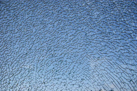 Shattered window (1) broken glass abstract background