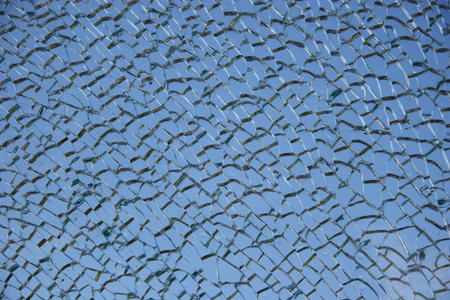 Shattered window (2) broken glass abstract background