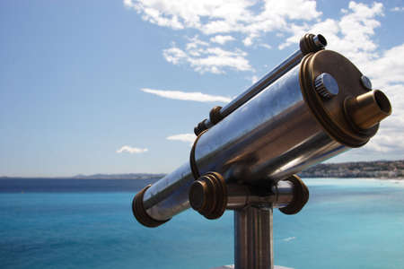 Old telescope overlooking the Med, Nice, France
の写真素材