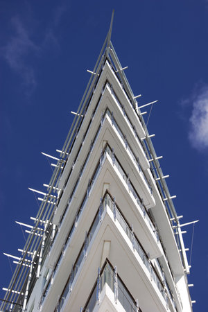 Corner apartment complex in Auckland, New Zealand