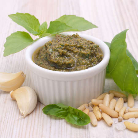 Fresh pestoの写真素材