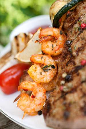 Grilled scampiの写真素材