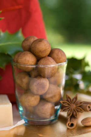 Almond paste potatoesの写真素材