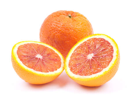 Fresh blood oranges の写真素材