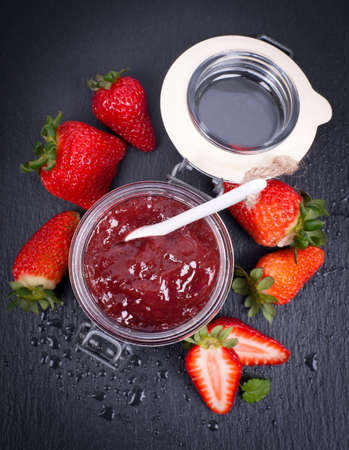 Strawberry jamの写真素材