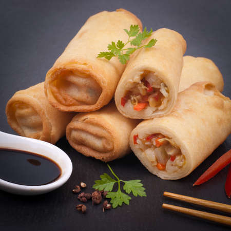 Spring rollsの写真素材