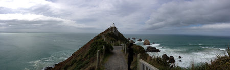 This is the end of Nugget Point in New Zealands South Island.
