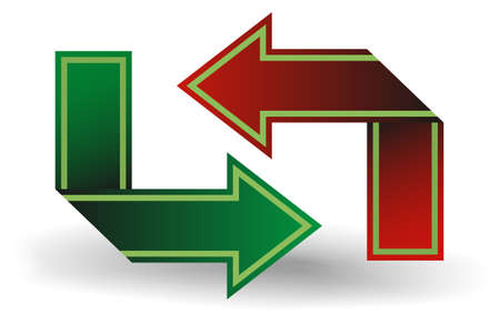 The two arrowsのイラスト素材