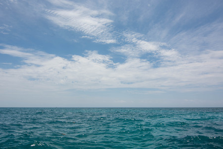 Cyan ocean seascapeの写真素材