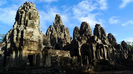 Bayon Temple, Angkor Thom, near Siem Reap, Cambodiaの写真素材