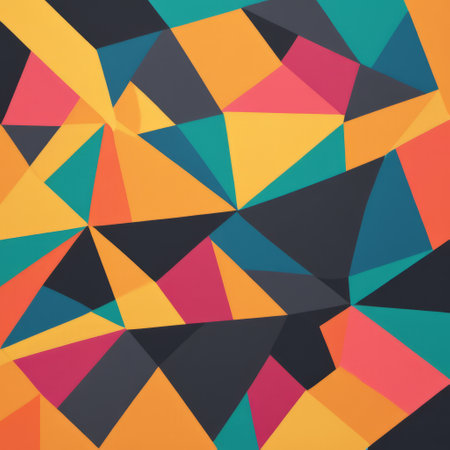 Abstract colorful geometric background. Vector illustration for your design. Eps 10の素材