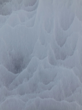Structures in the snow on the ground in Icelandの写真素材