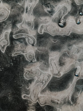 Some structure in the sand in Iceland