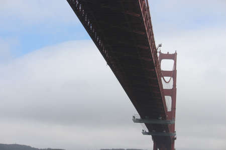 The under parts of the Golden Gate Bridgeの写真素材