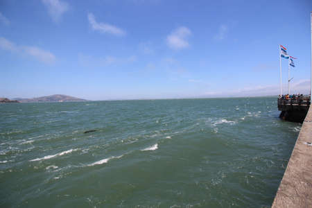 Fishing harbor of San Franciscoの写真素材