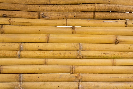 Thai style bamboo fenceの写真素材
