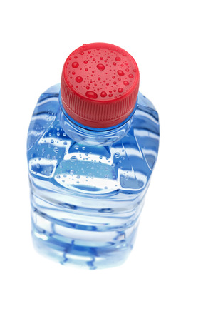 Aqua bottled, transparent, Isolated on white.の写真素材