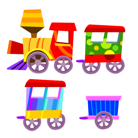 vector illustration of a children trainのイラスト素材