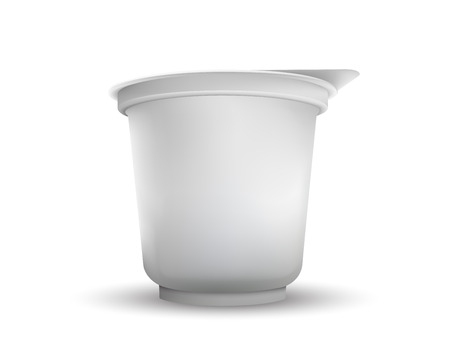 Blank White Foil Food Packaging illustration Isolated Mock Up Template Package Ready For Custom Designのイラスト素材