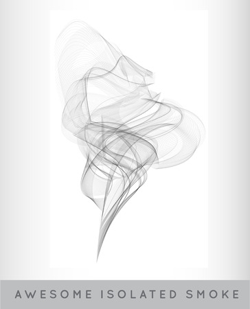 Realistic Cigarette Smoke or Fog or Haze with Transparency Isolated Backgroundのイラスト素材