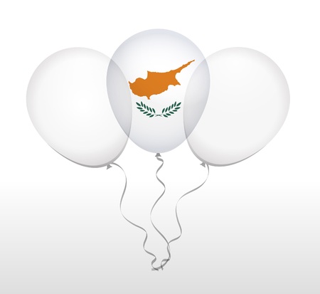 Balloons as Cyprus National Flagのイラスト素材