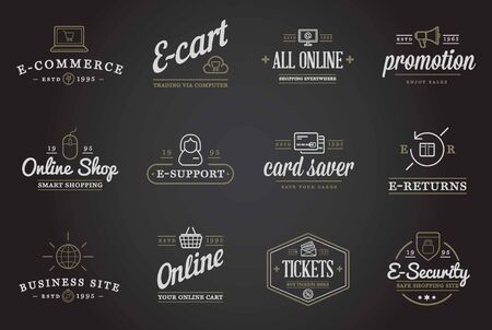 Set of E-Commerce Iconsのイラスト素材