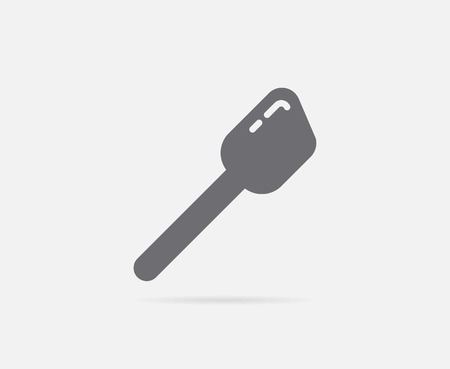Bakers Spoon Silicone Spatula Cooking Element or Iconのイラスト素材