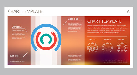 Infographic design interface template design.のイラスト素材