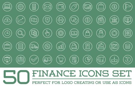 Set of Finance Money Iconsのイラスト素材