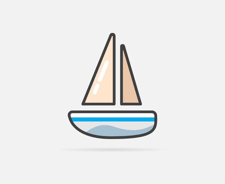 Illustration of Boatのイラスト素材