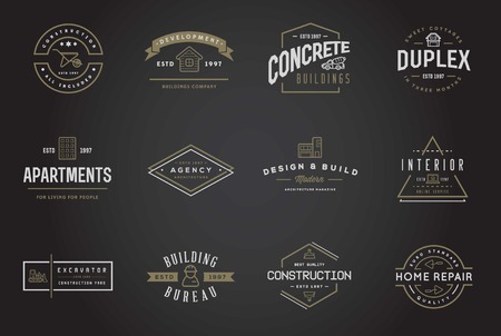 Set of Construction Building Iconsのイラスト素材