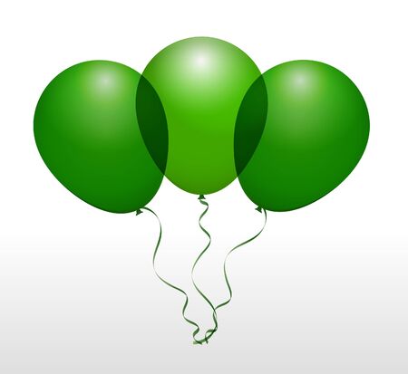 Balloons as Libya National Flagのイラスト素材